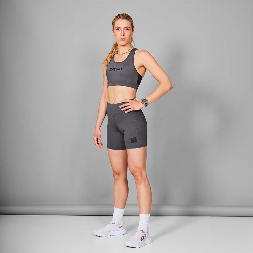 Saysky Combat+ Short Tights 7'' Dame Grå