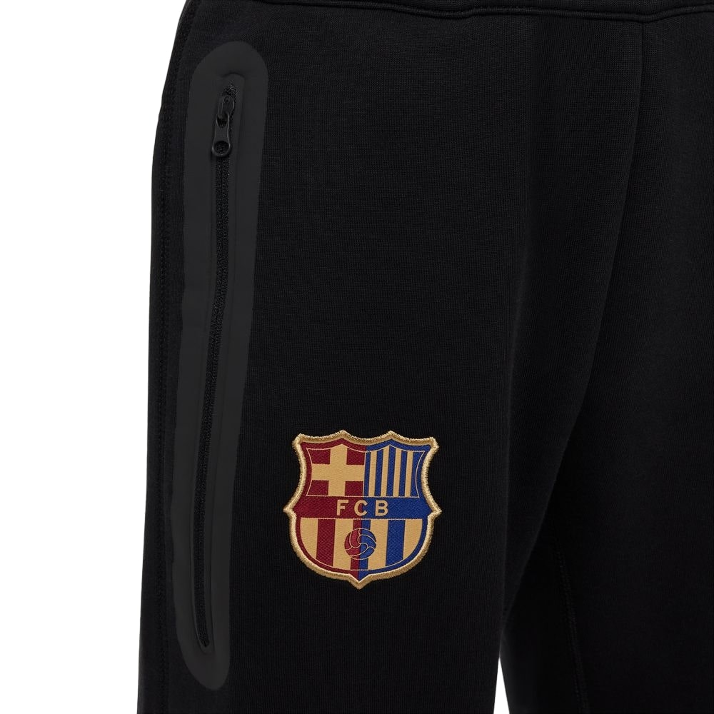 Nike FC Barcelona Tech Fleece Fritidsbukse 24/25 Barn Sort 