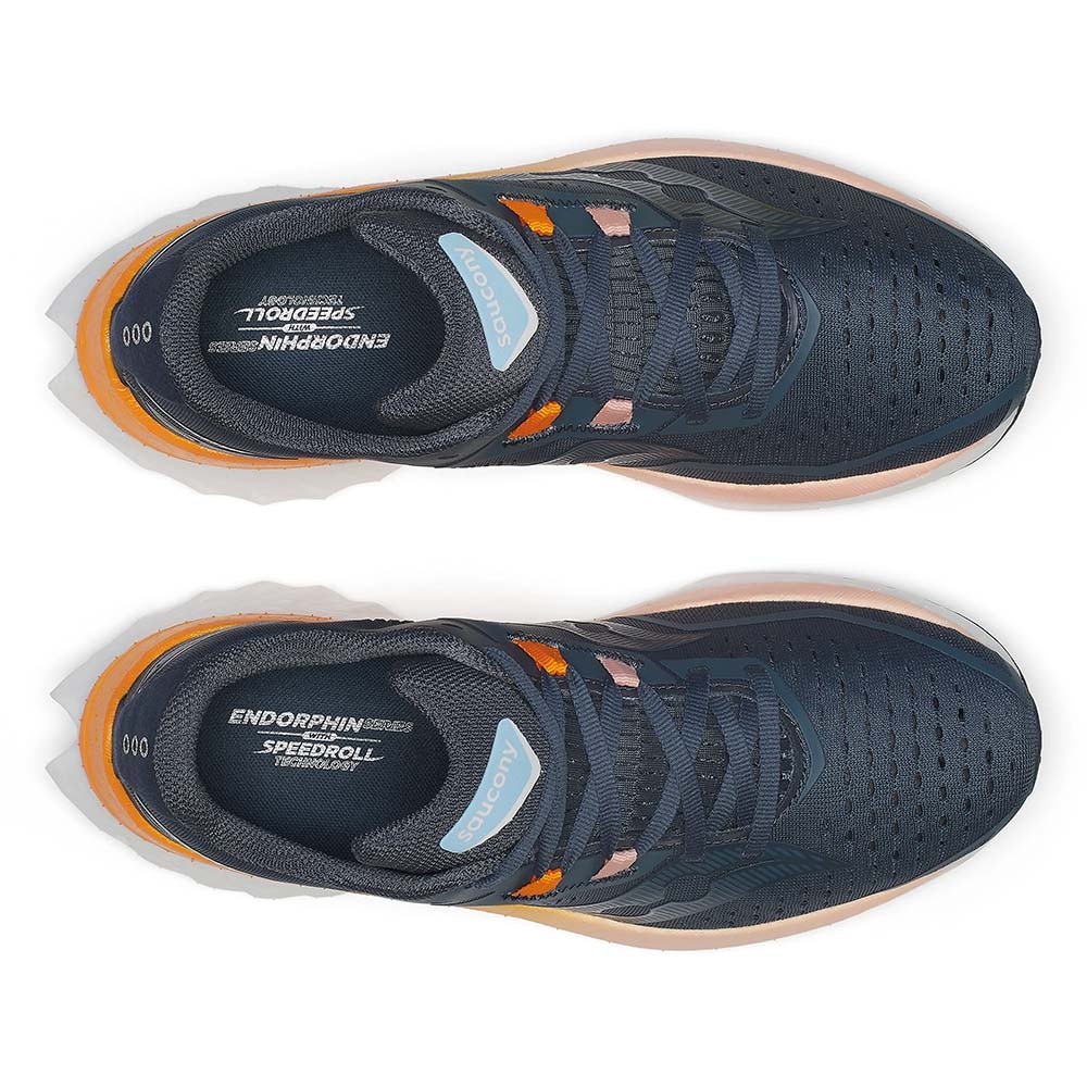 Saucony Endorphin Speed 4 Joggesko Dame Marine/Oransje