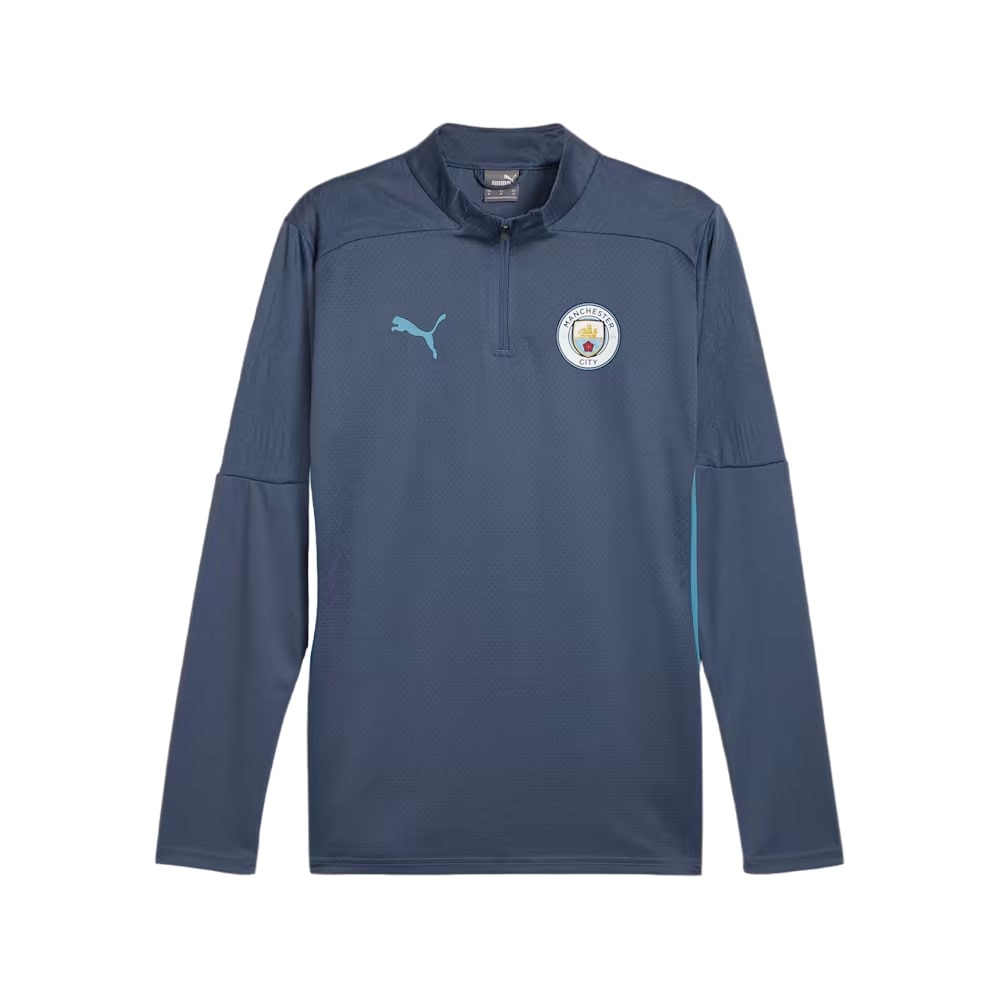 Puma Manchester City 1/4 Zip Treningsgenser Marine 24/25