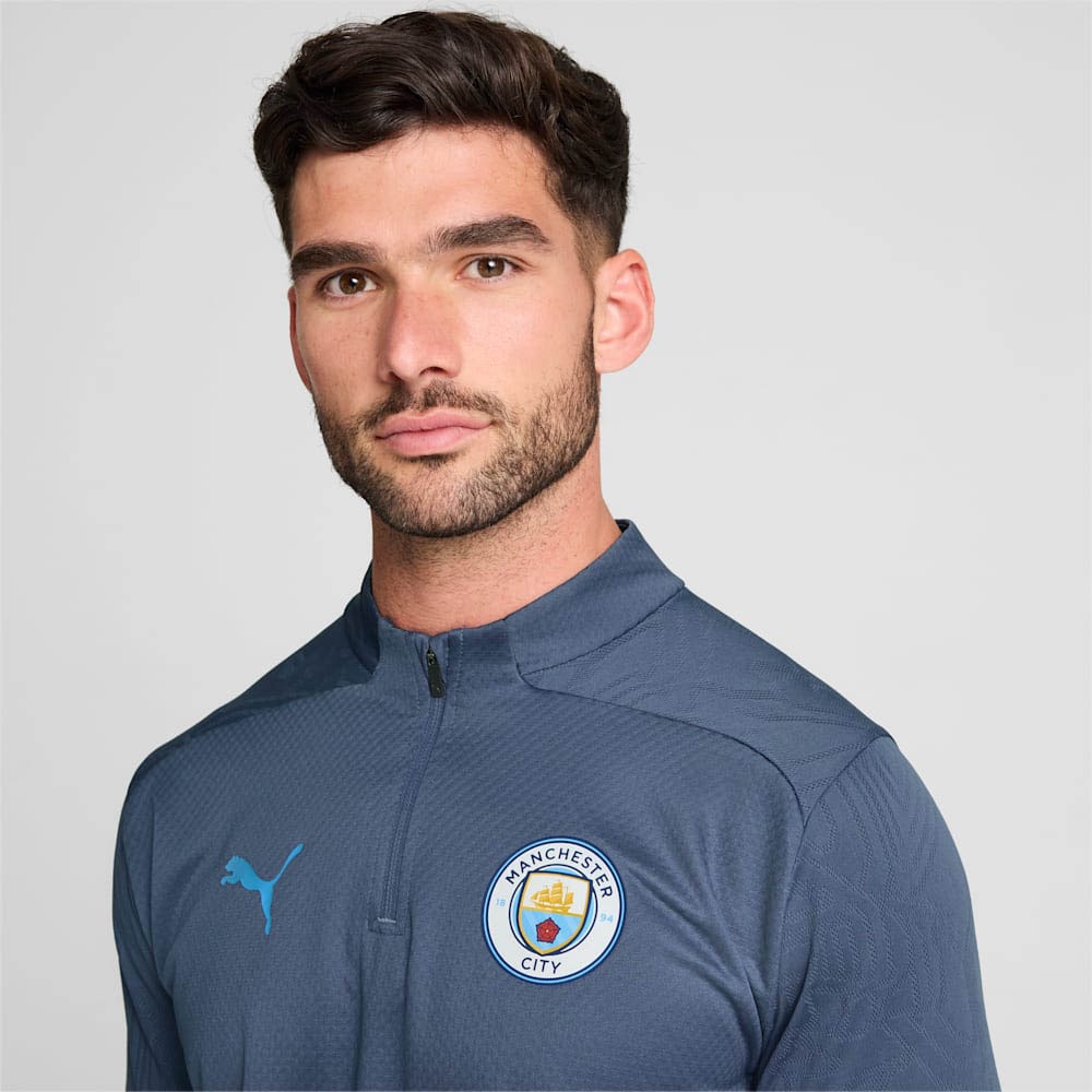 Puma Manchester City 1/4 Zip Treningsgenser Marine 24/25