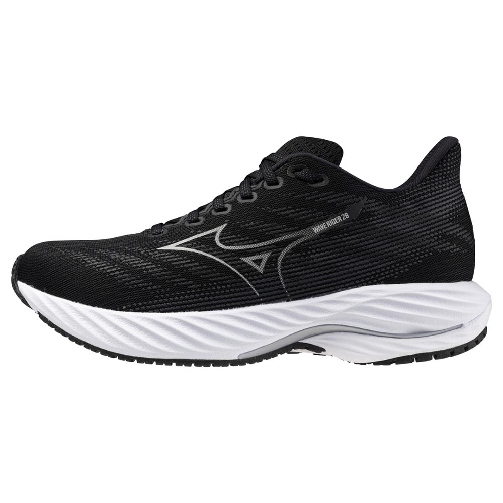 Mizuno Wave Rider 28 Joggesko Dame Sort/Hvit