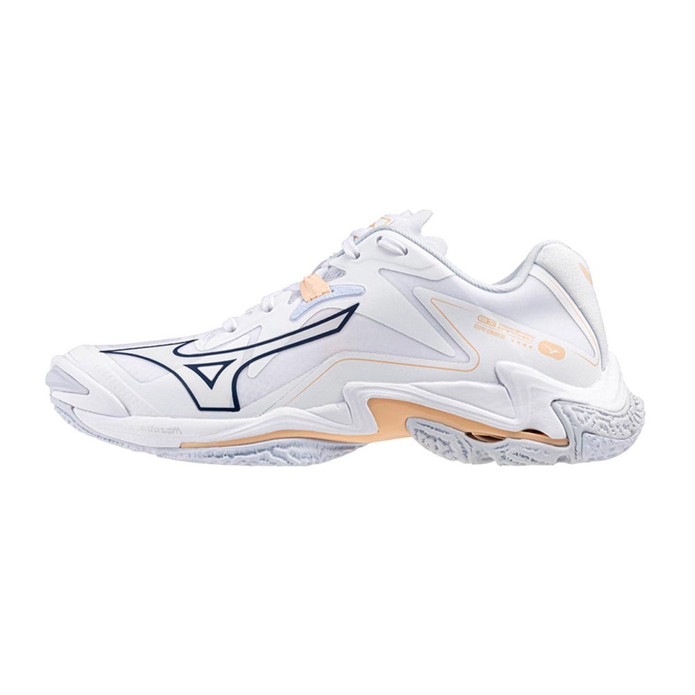 Mizuno Wave Lightning Z8 Hallsko Dame Hvit/Beige