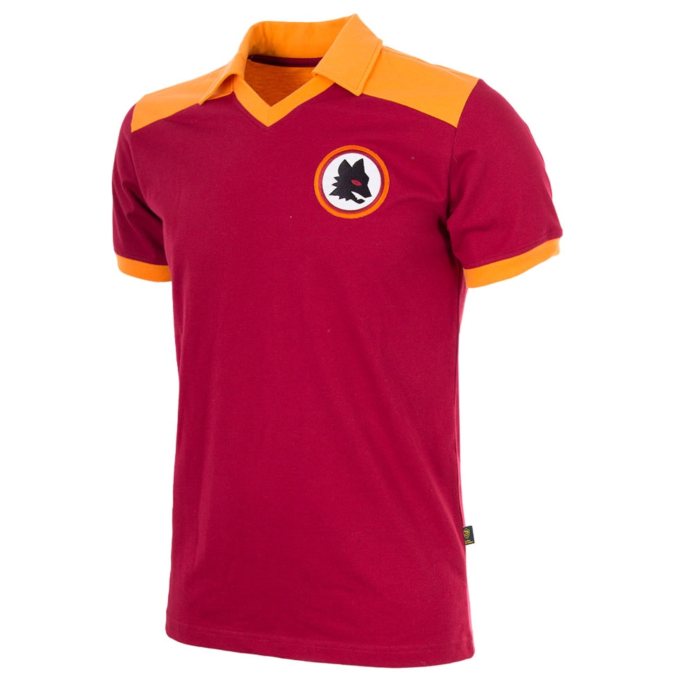 Copa AS Roma 1980 Retro Fotballdrakt Hjemme 