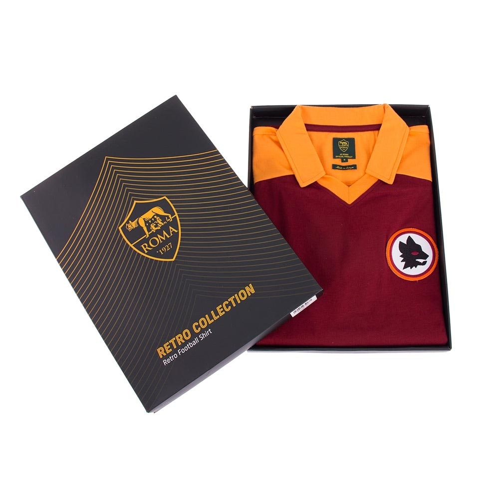 Copa AS Roma 1980 Retro Fotballdrakt Hjemme 