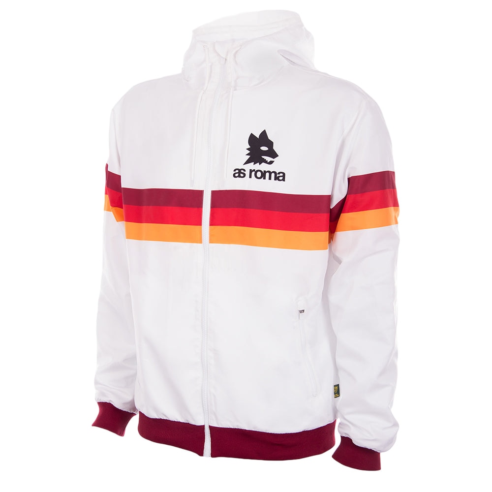 Copa AS Roma 1980's Retro Fotballjakke Hvit