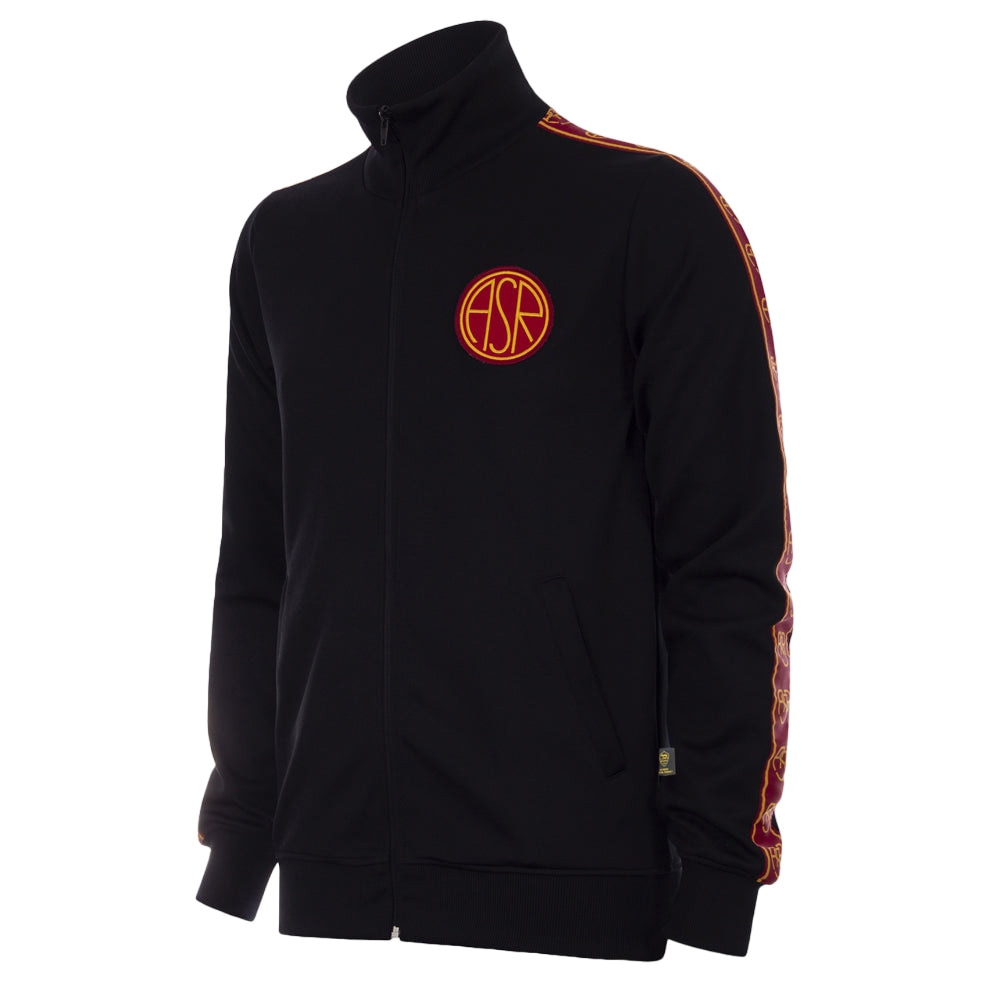 Copa AS Roma Black Taper Retro Fotballjakke 