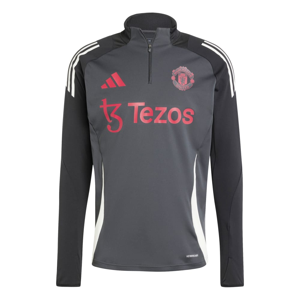 Adidas Manchester United Tiro Treningsgenser 24/25 Grå