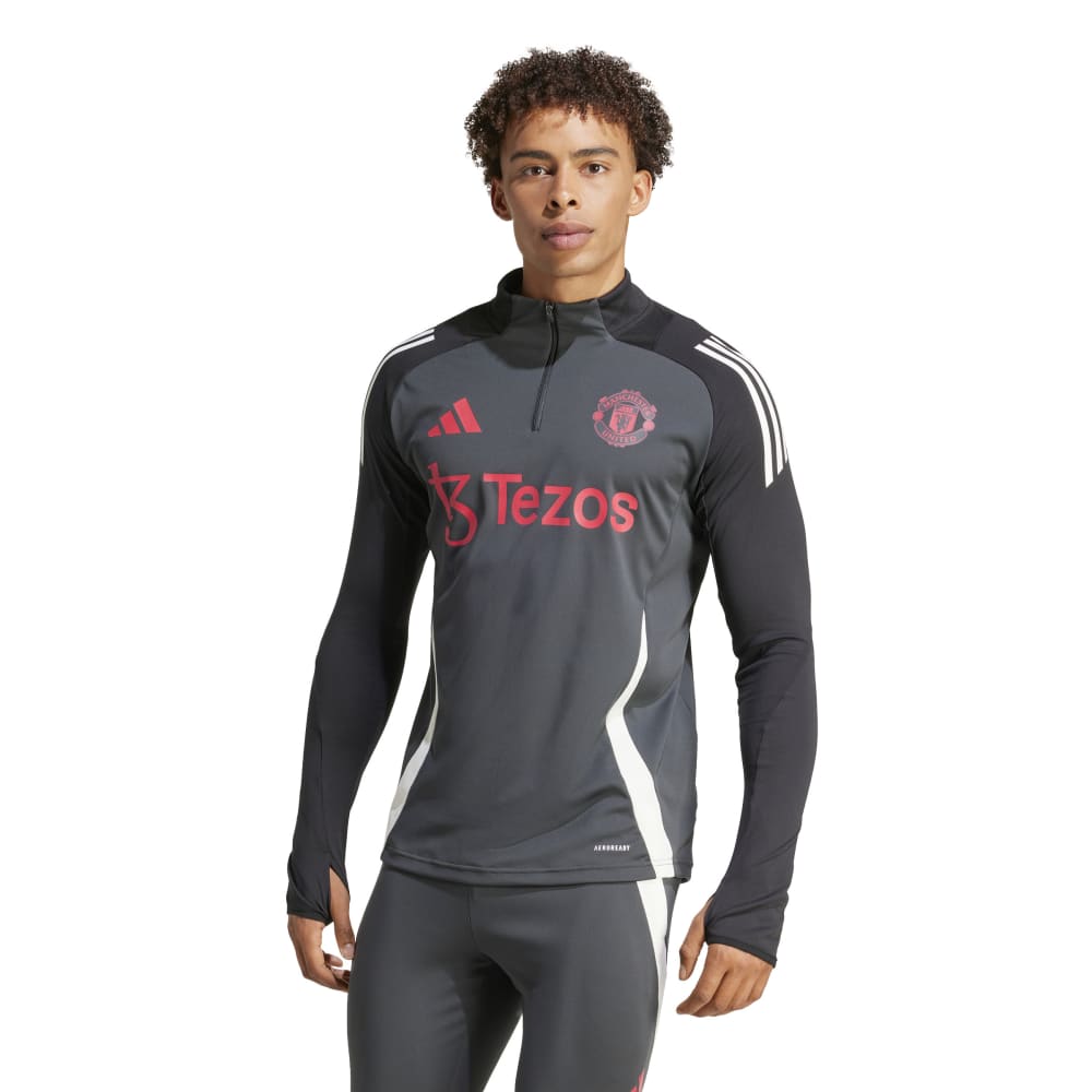 Adidas Manchester United Tiro Treningsgenser 24/25 Grå