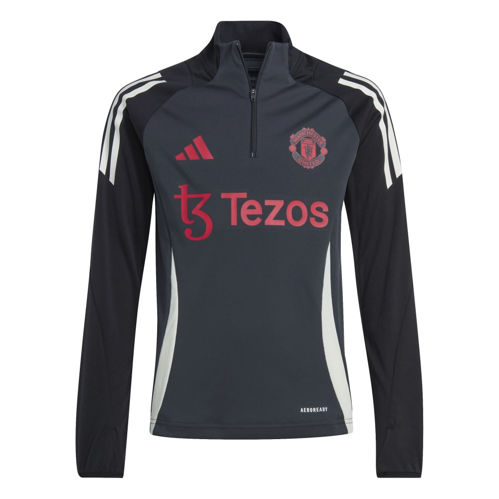 Adidas Manchester United Tiro Treningsgenser Barn 24/25 Grå 