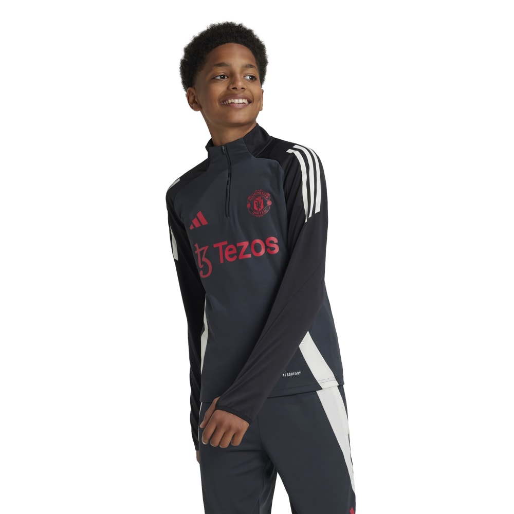 Adidas Manchester United Tiro Treningsgenser Barn 24/25 Grå 