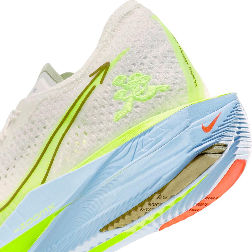 Nike ZoomX Vaporfly Next% 3 Joggesko Dame Beige/Blå/Volt