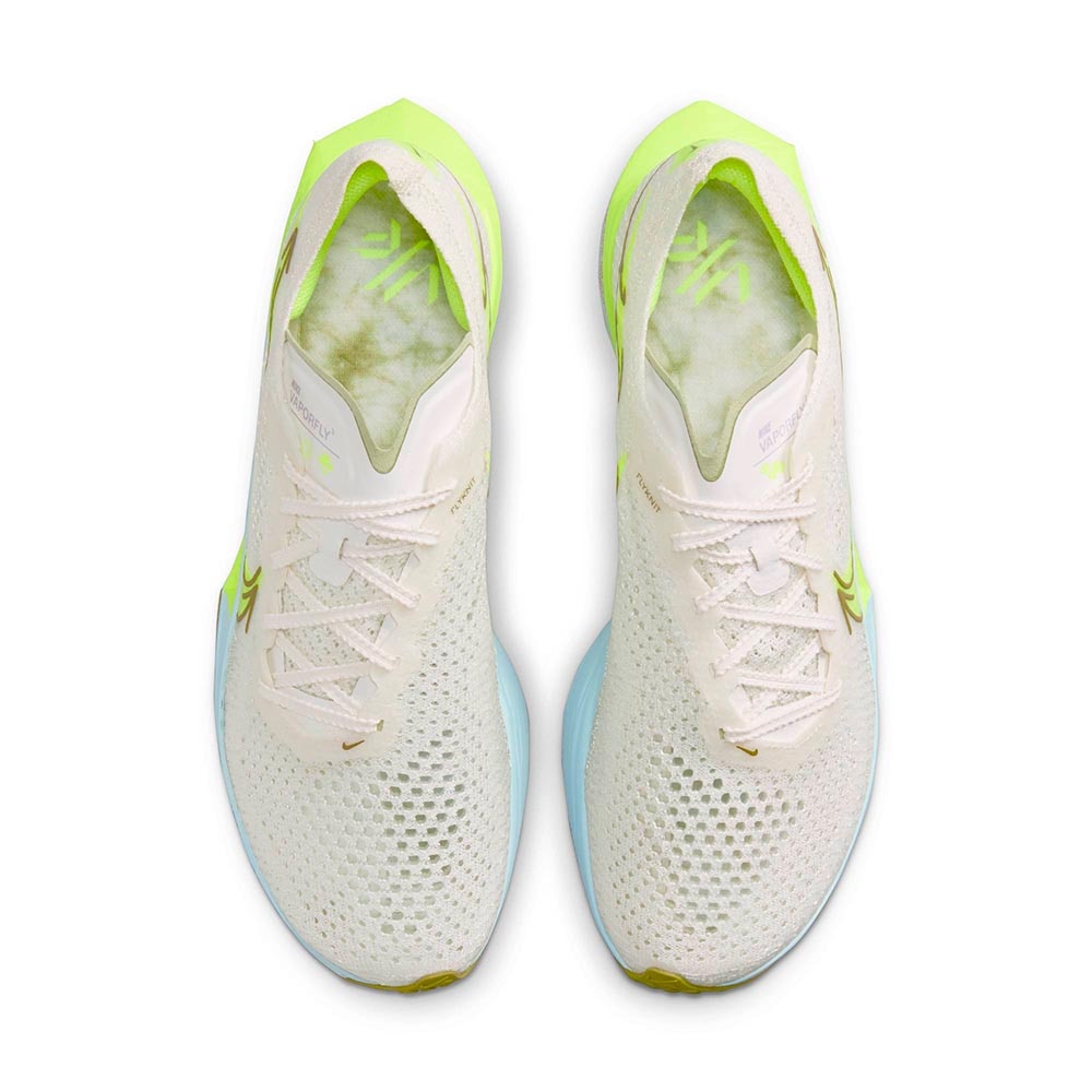 Nike ZoomX Vaporfly Next% 3 Joggesko Dame Beige/Blå/Volt