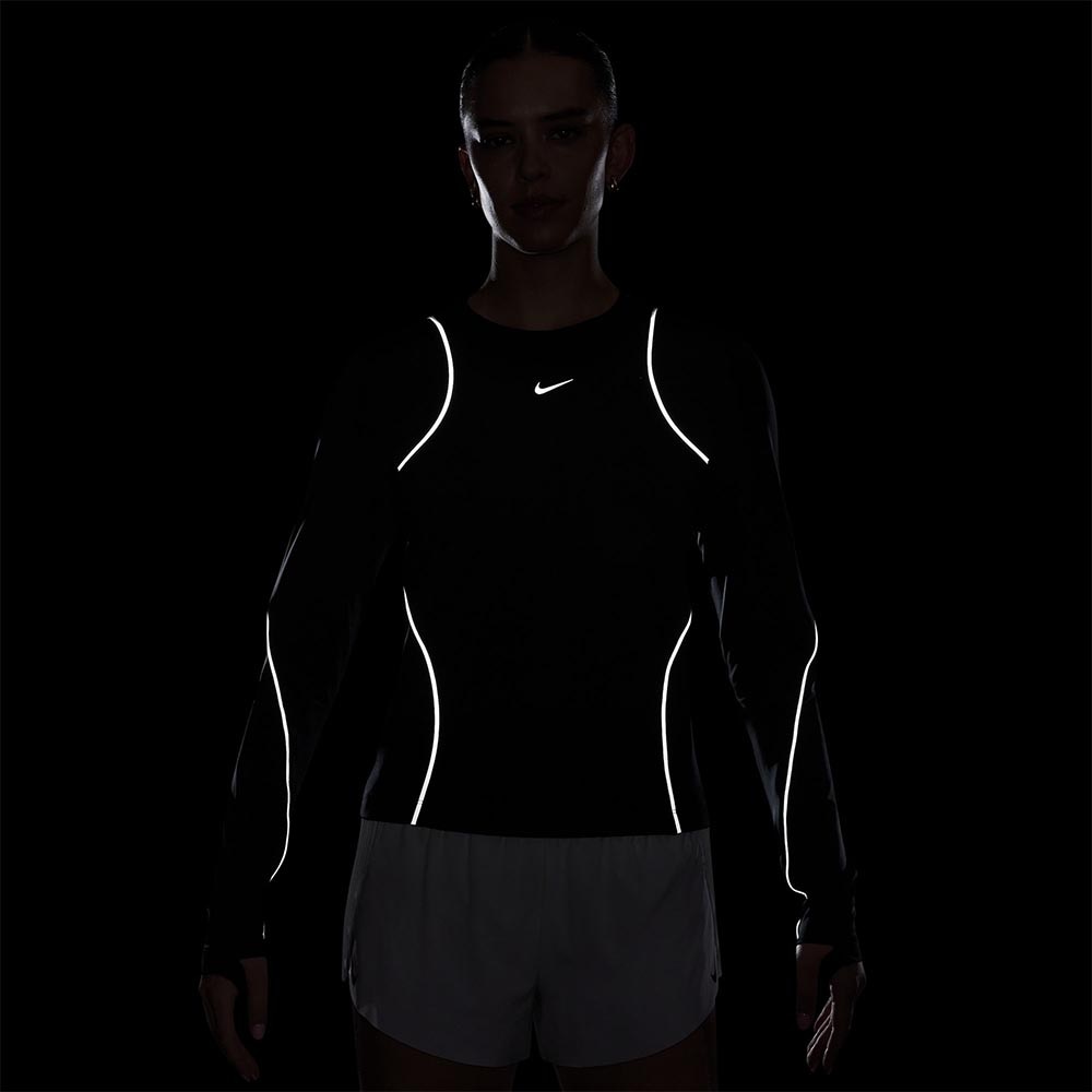 Nike Running Division Reflective Langermet Trøye Dame Sort