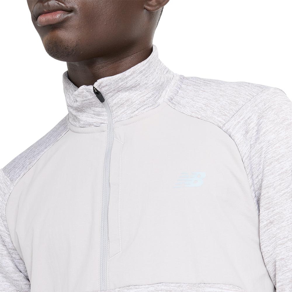 New Balance Athletics Heat Grid Half-Zip Herre Grå