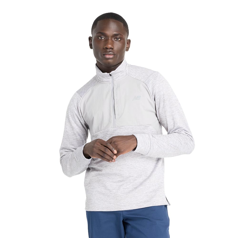 New Balance Athletics Heat Grid Half-Zip Herre Grå