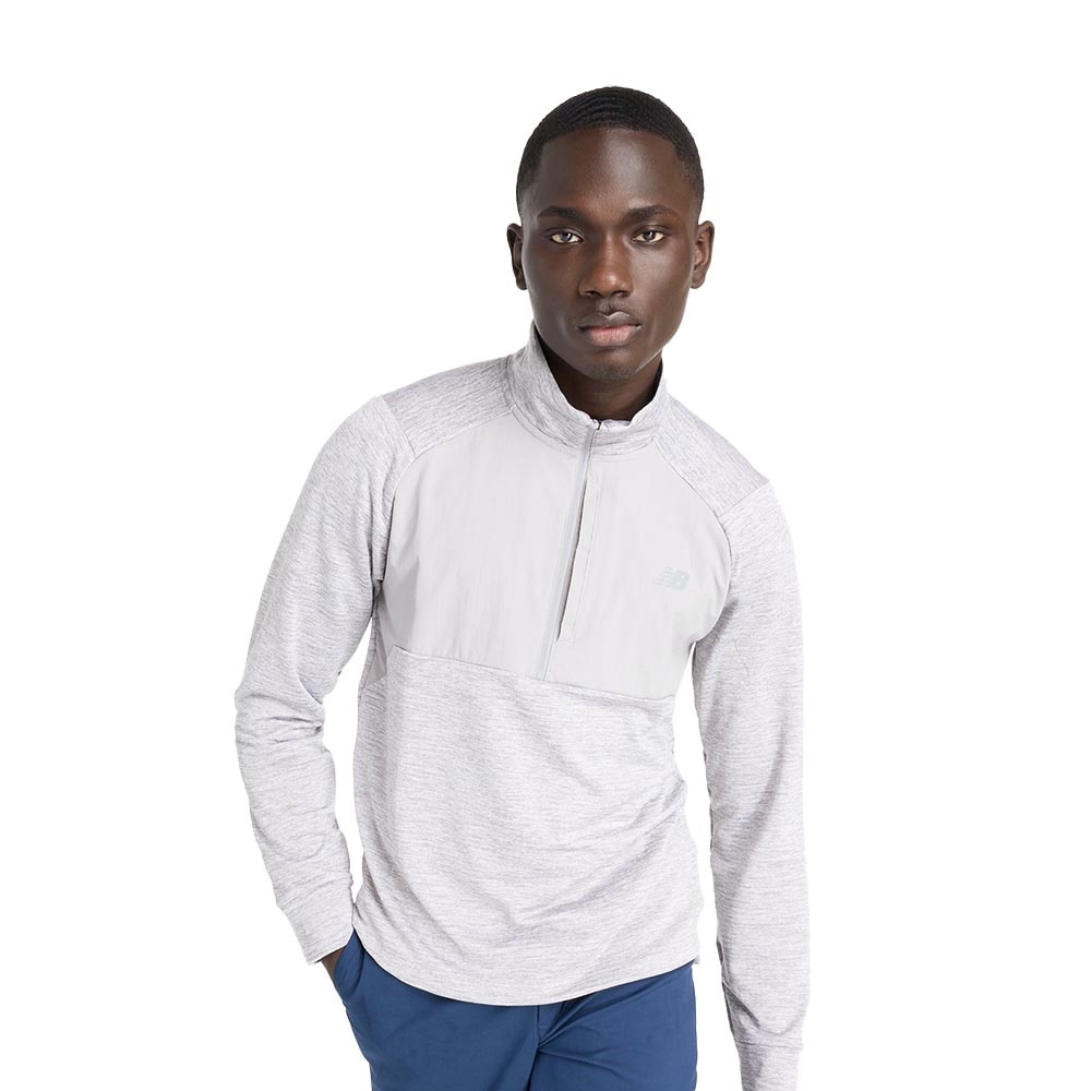 New Balance Athletics Heat Grid Half-Zip Herre Grå