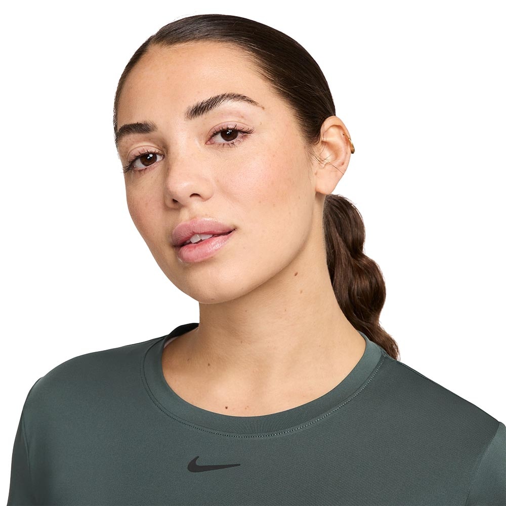 Nike Dri-Fit One Classic Kortermet Trøye Dame Mørk Grønn