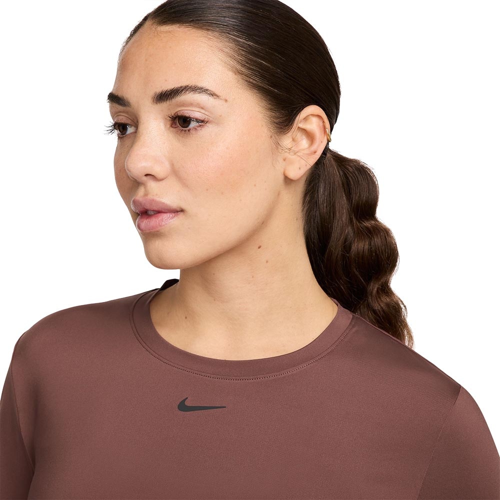 Nike Dri-Fit One Classic Kortermet Trøye Dame Brun