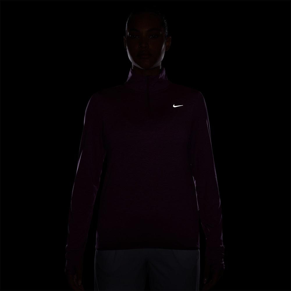 Nike Dri-Fit Swift Element Langermet Trøye Dame Lilla/Lilla