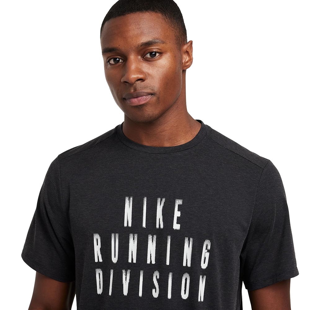 Nike Dri-Fit Rise 365 Running Division Kortermet Trøye Herre Sort