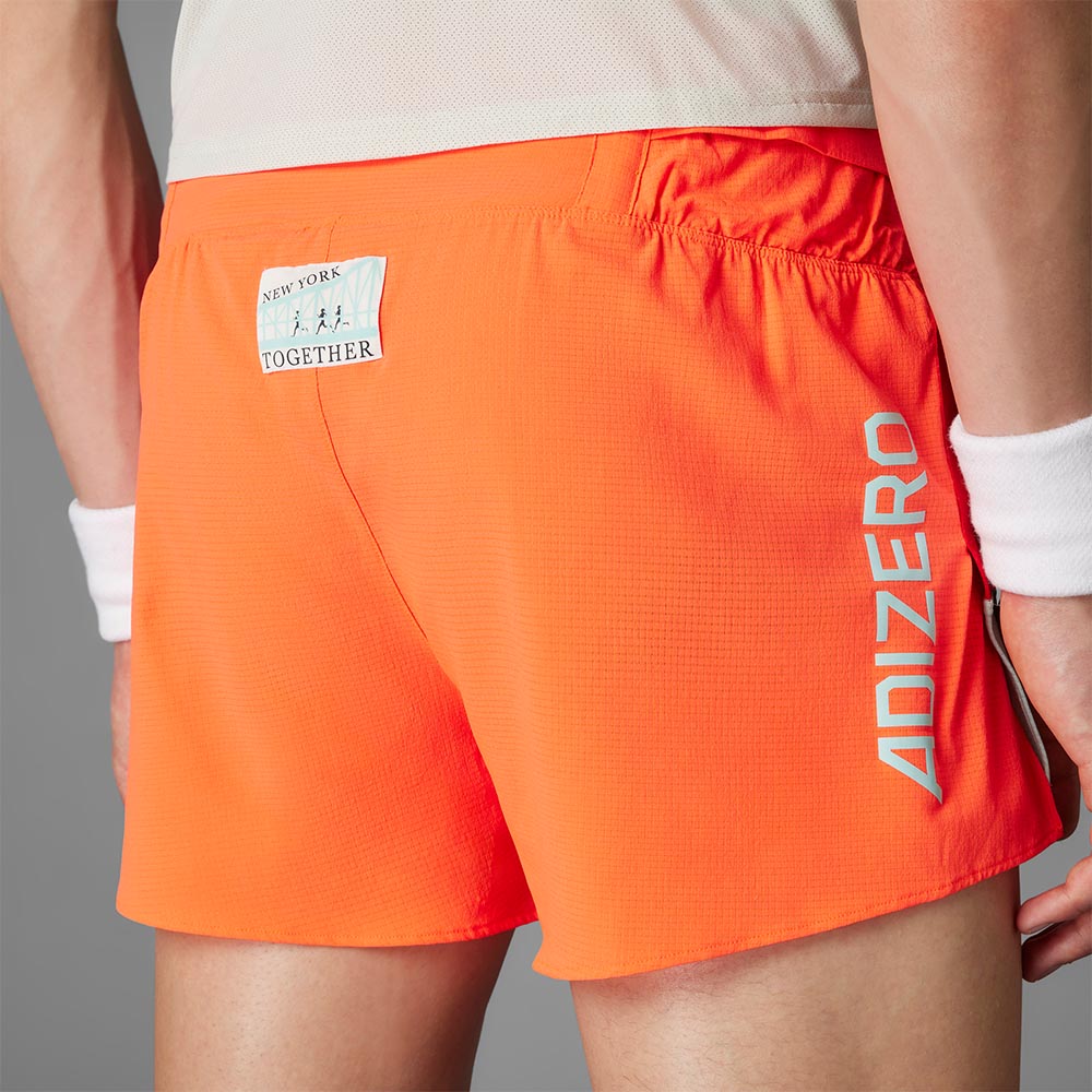 Adidas NYC Split Løpeshorts Herre Lys Blå/Rød/Oransje