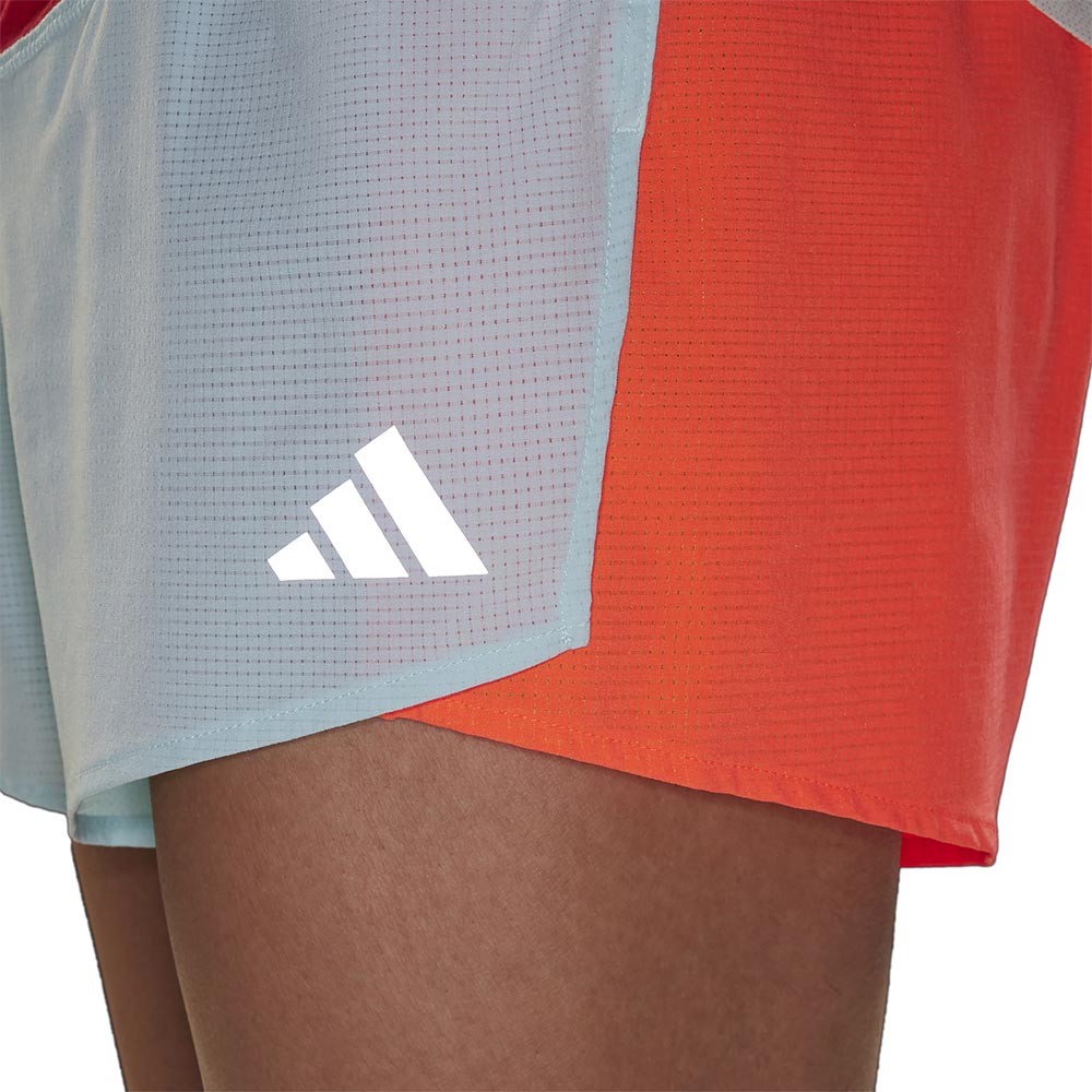 Adidas NYC Split Løpeshorts Herre Lys Blå/Rød/Oransje