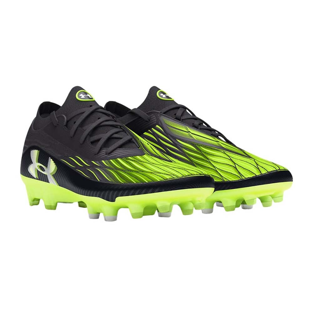 Under Armour Magnetico Elite 4 FG Fotballsko Sort/Grønn