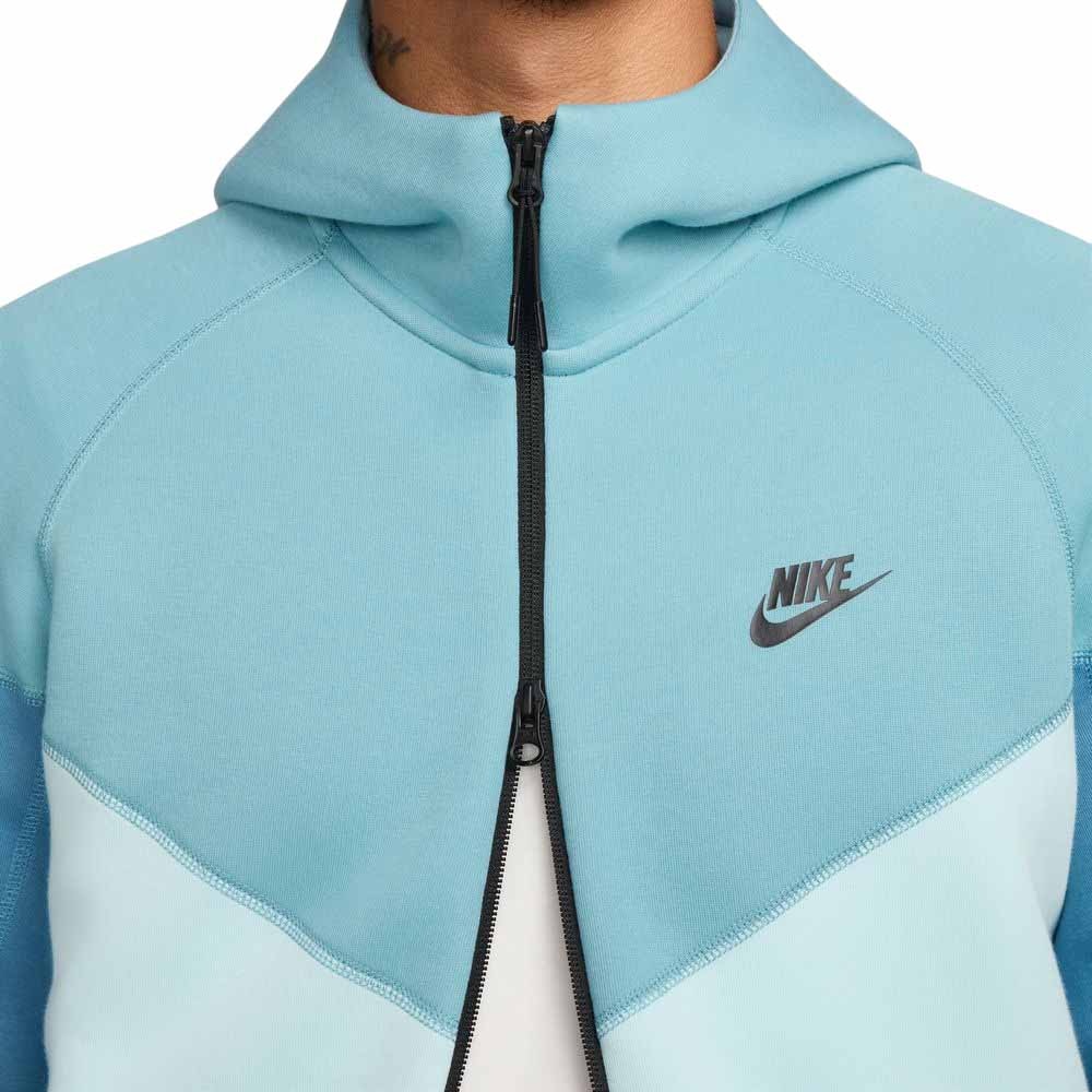 Nike NSW Tech Fleece FullZip Hettegenser Turkis/Blå