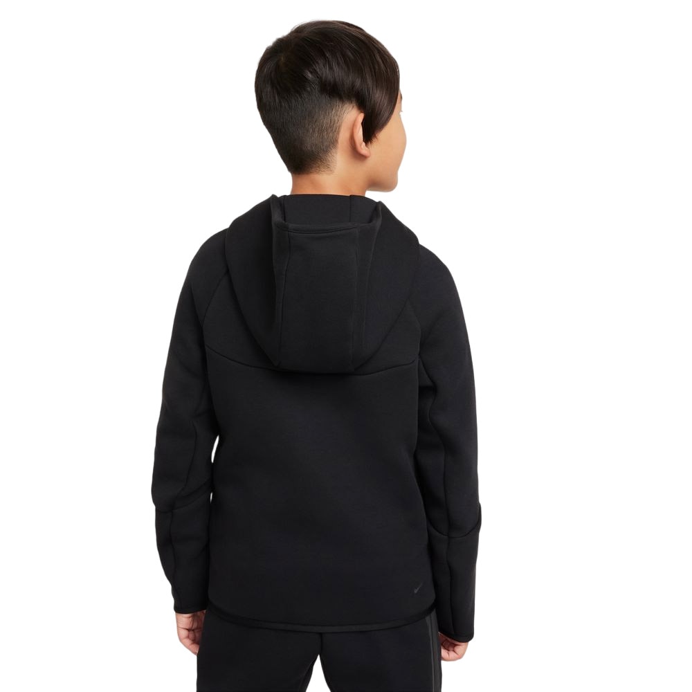 Nike NSW Tech Fleece Full-Zip Hettegenser Barn Sort