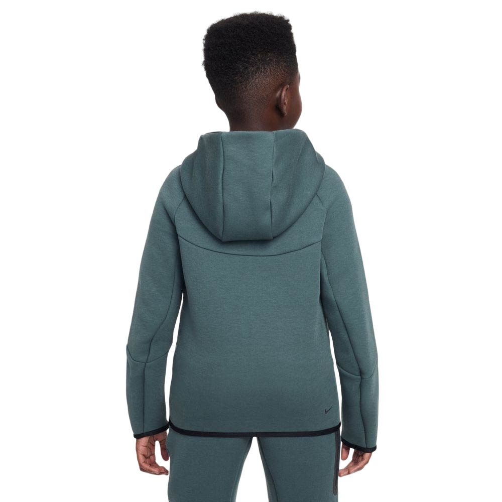 Nike NSW Tech Fleece Full-Zip Hettegenser Barn Grå