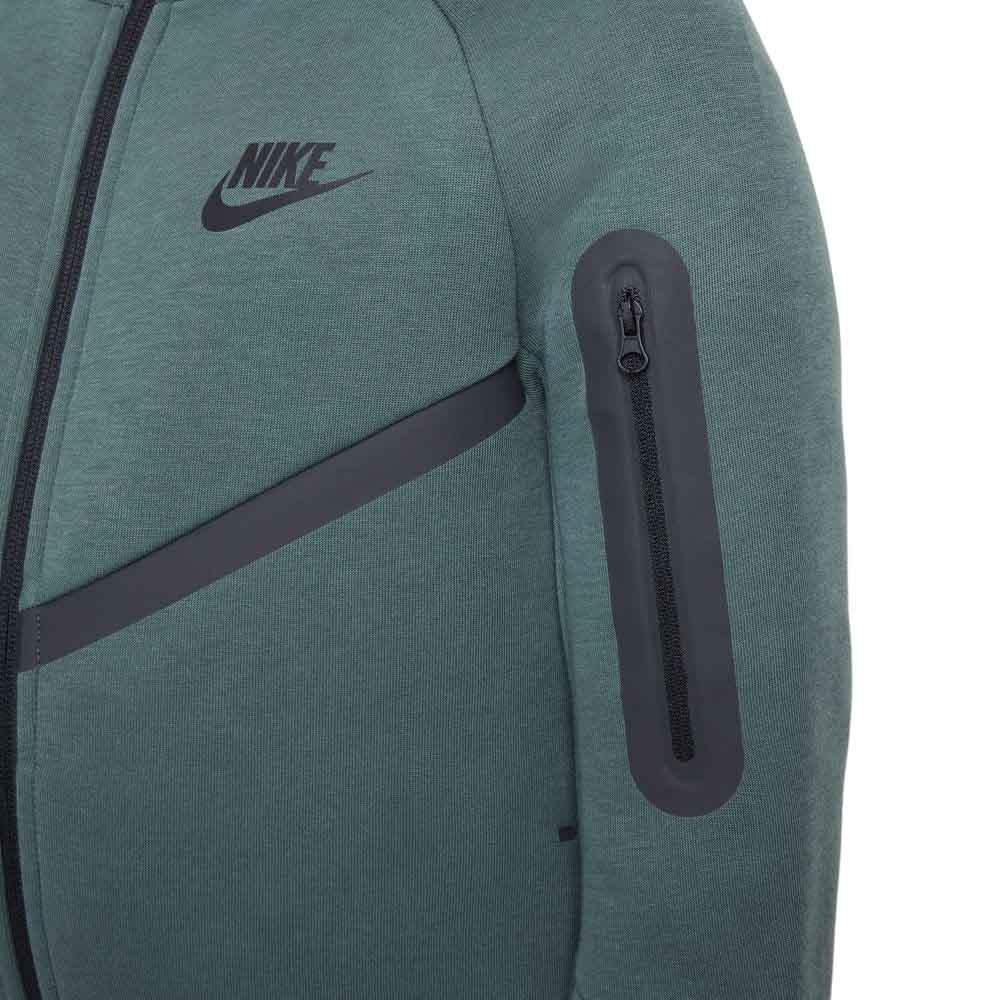 Nike NSW Tech Fleece Full-Zip Hettegenser Barn Grå