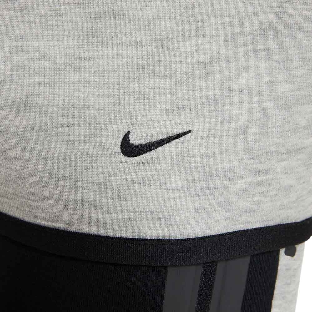 Nike NSW Tech Fleece Full-Zip Hettegenser Barn Sort/Grå