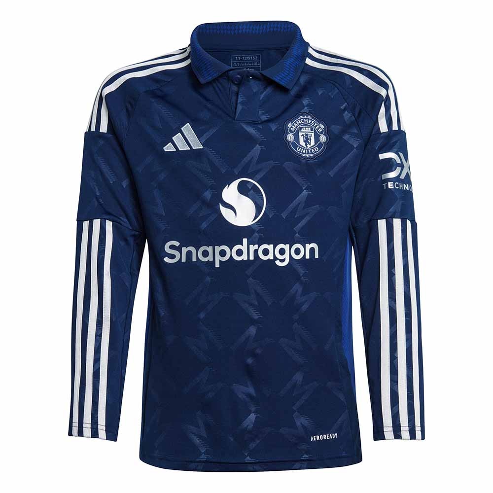 Adidas Manchester United Langermet Fotballdrakt Barn 24/25 Borte