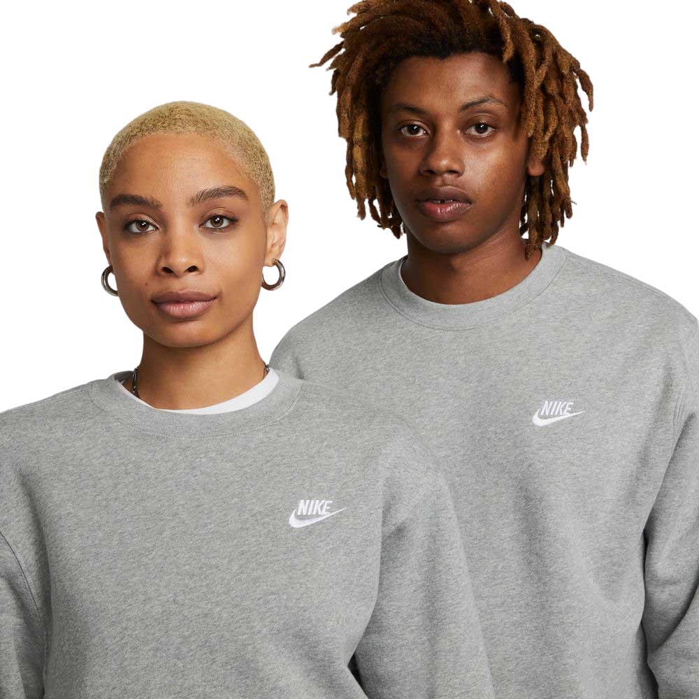 Nike NSW Club Crew Genser Grå 