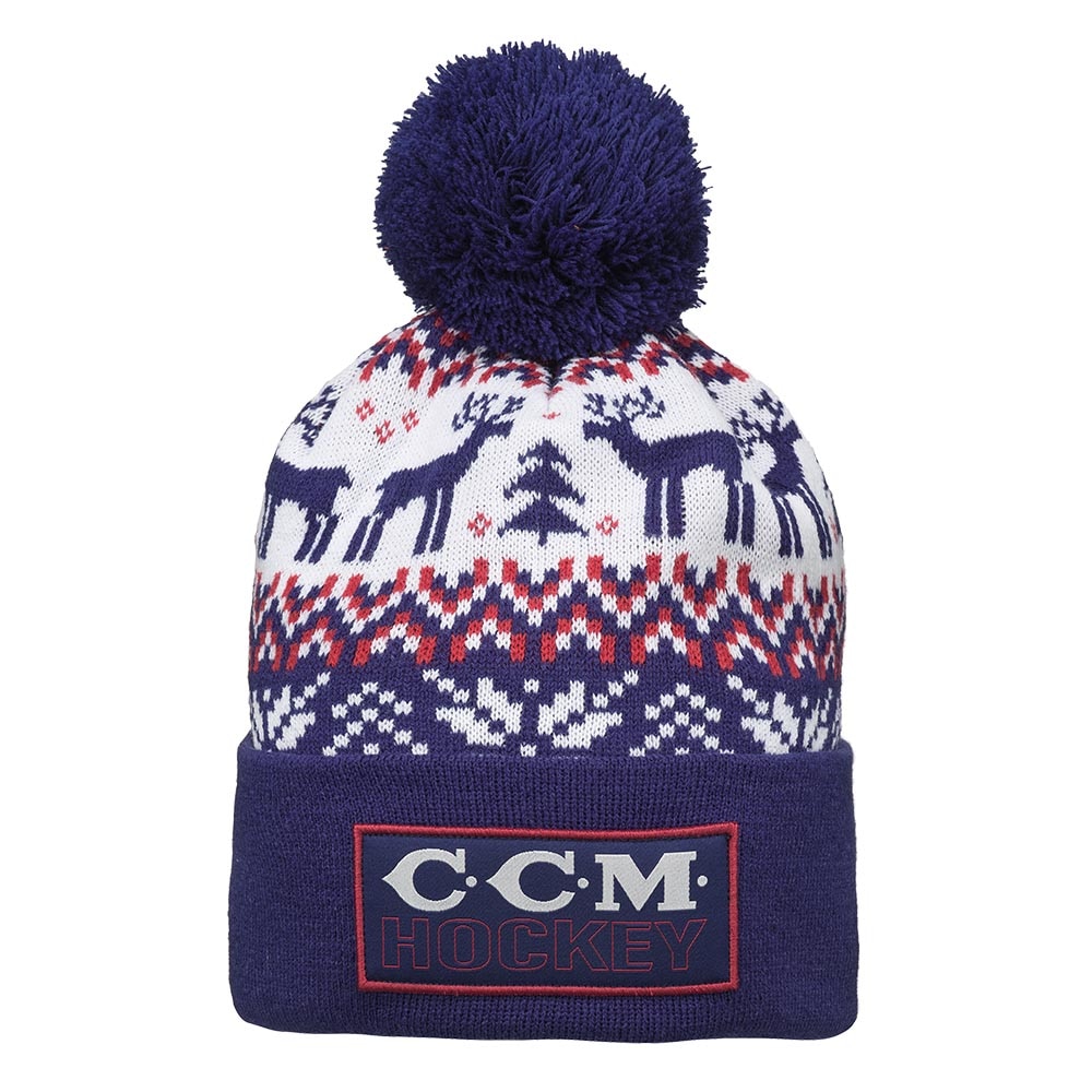 Ccm Holiday Pom Knit Lue Marine