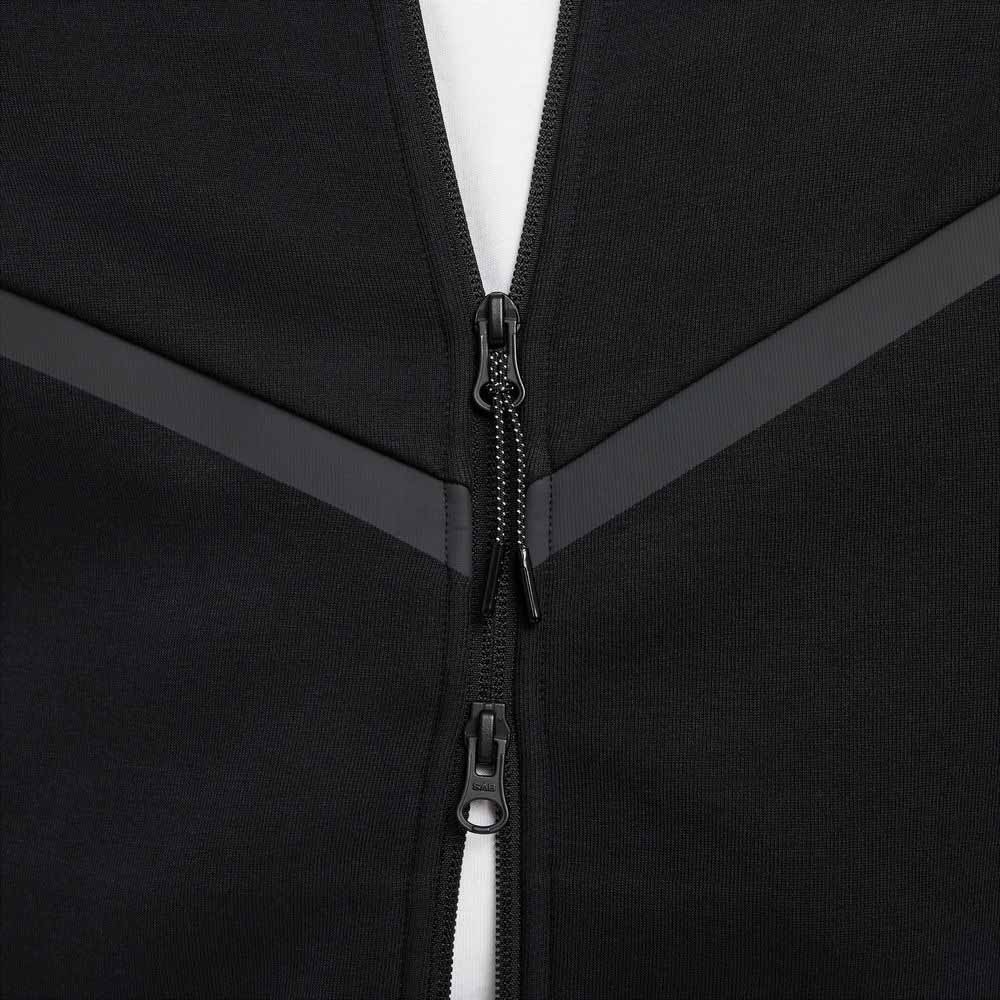 Nike NSW Tech Fleece Full-Zip Windrunner Hettegenser Sort