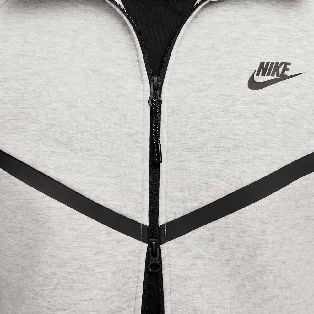 Nike NSW Tech Fleece Full-Zip Windrunner Hettegenser Grå