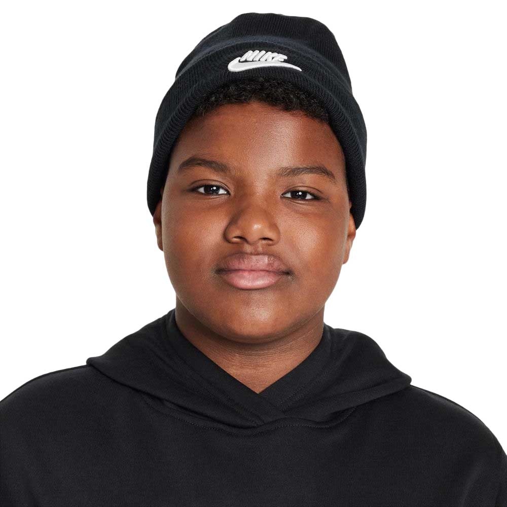 Nike Peak Beanie Lue Barn Sort/Hvit