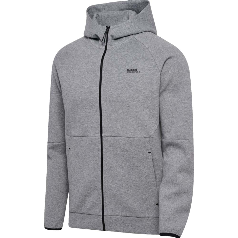 Hummel Hmltech Fleece Zip Hettegenser Grå 