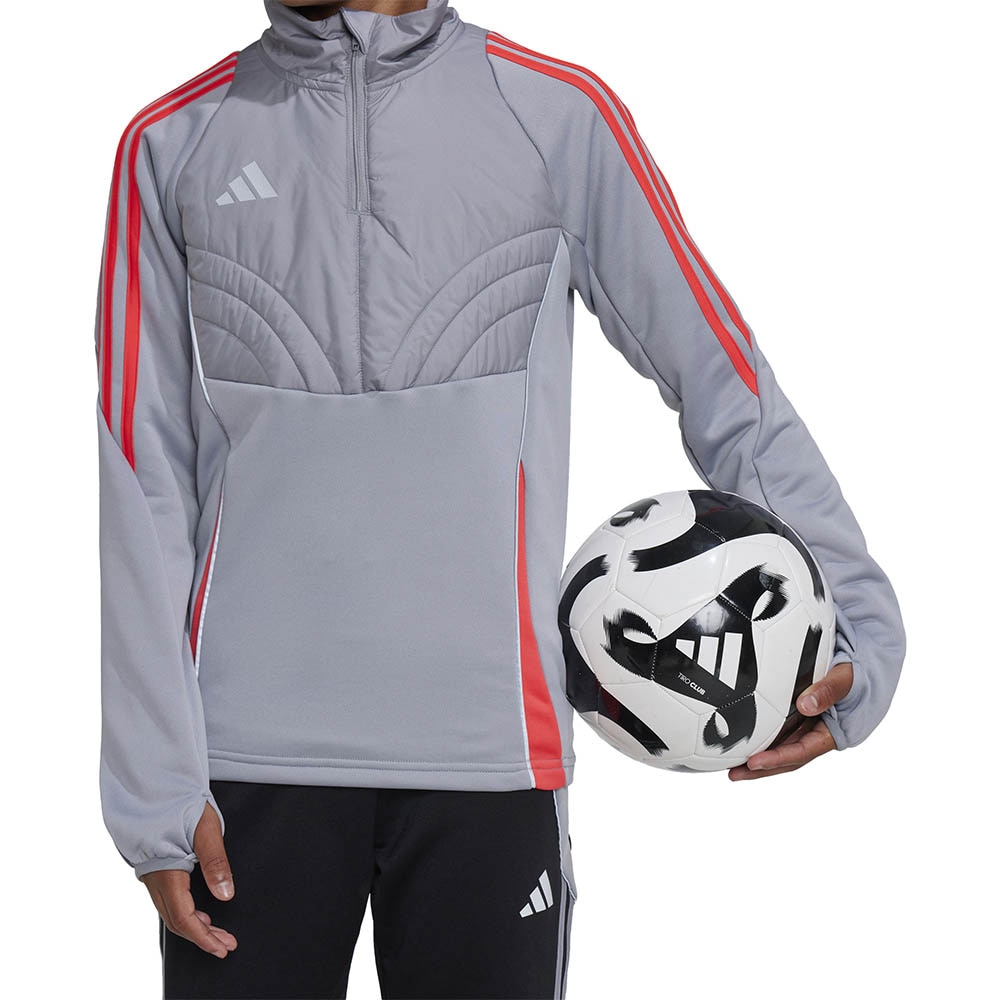 Adidas Tiro 24 Fotballgenser Winterized Barn Grå/Rød