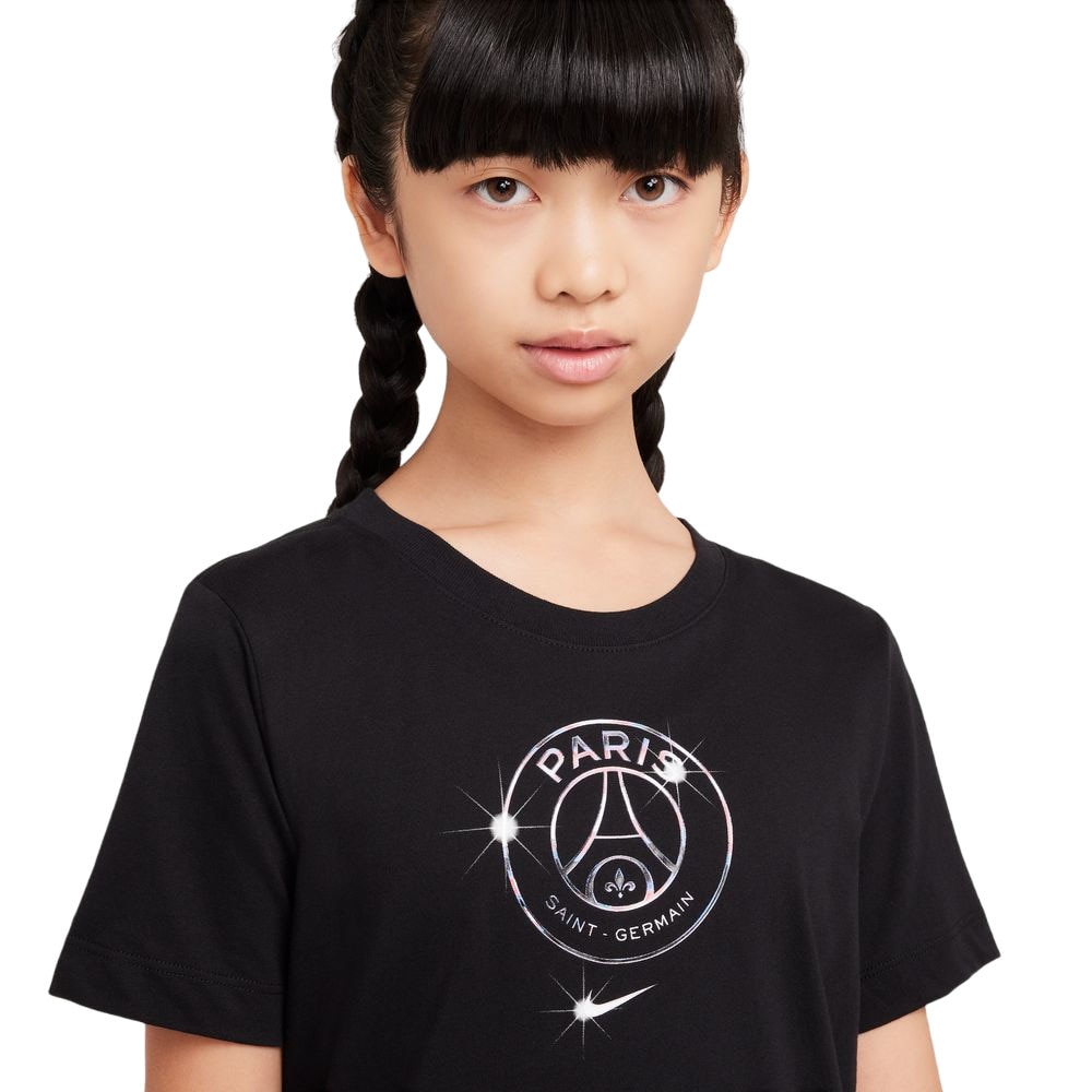 Nike PSG Crest T-Skjorte Barn Sort