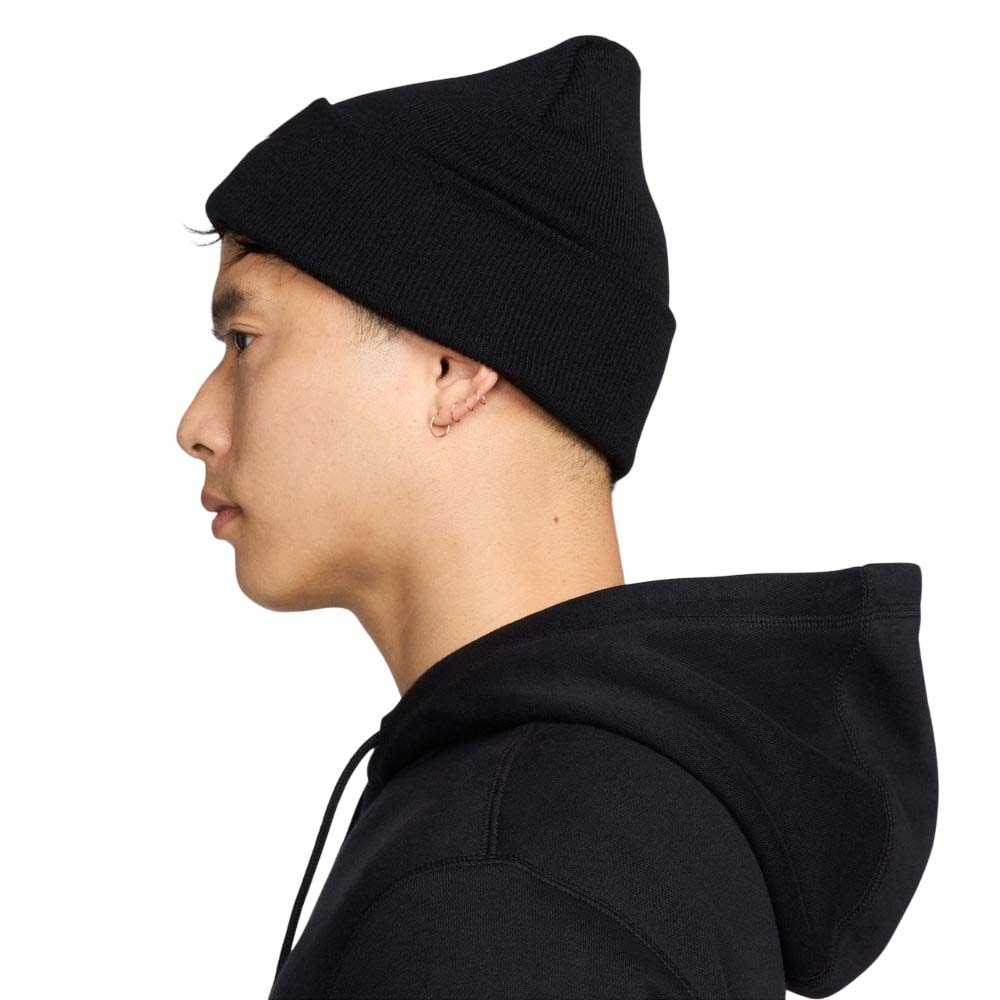 Nike Peak Swoosh Beanie Lue Sort 