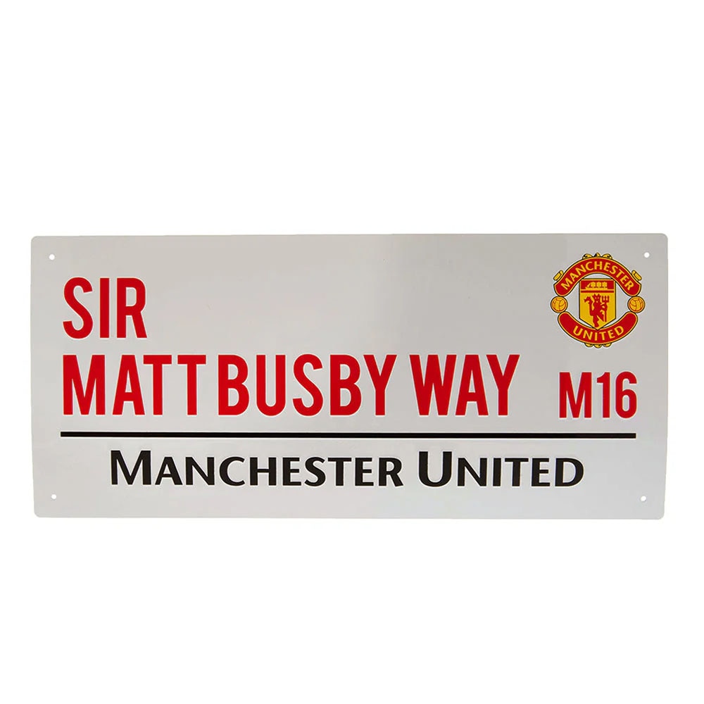 Official Product Manchester United Sir Matt Busby Gateskilt Hvit