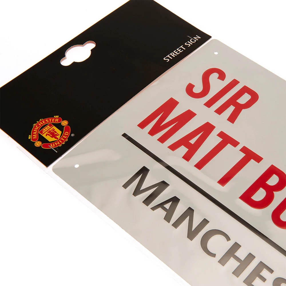 Official Product Manchester United Sir Matt Busby Gateskilt Hvit