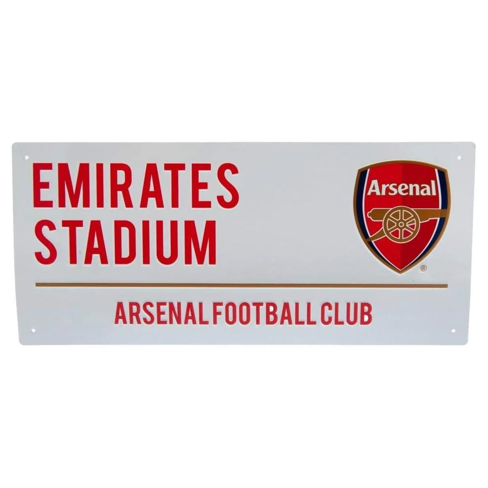 Official Official Product Arsenal FC Emirates Stadium Gateskilt Hvit/Rød