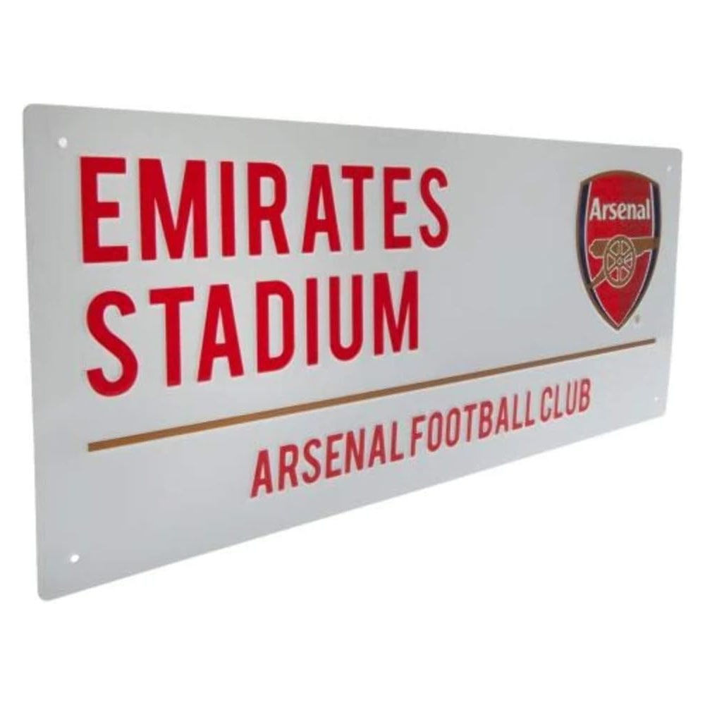 Official Official Product Arsenal FC Emirates Stadium Gateskilt Hvit/Rød