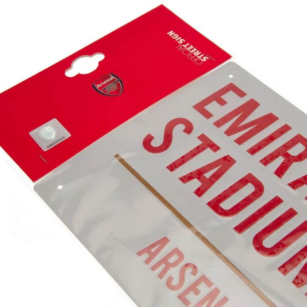 Official Official Product Arsenal FC Emirates Stadium Gateskilt Hvit/Rød