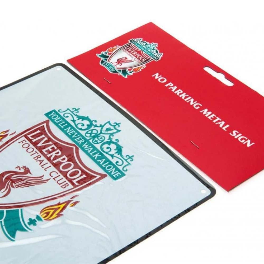 Official Product Liverpool FC No Parking Skilt Hvit