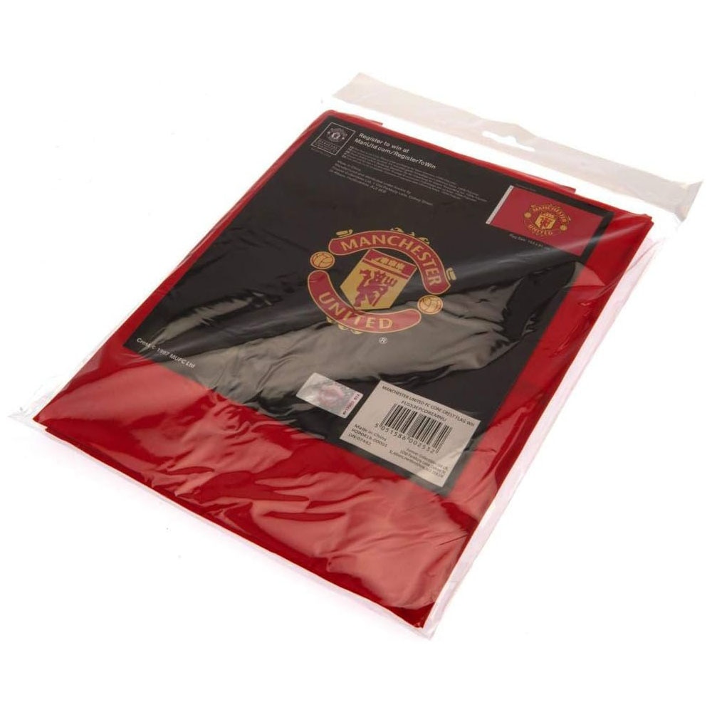 Official Product Manchester United Core Crest Flagg Rød